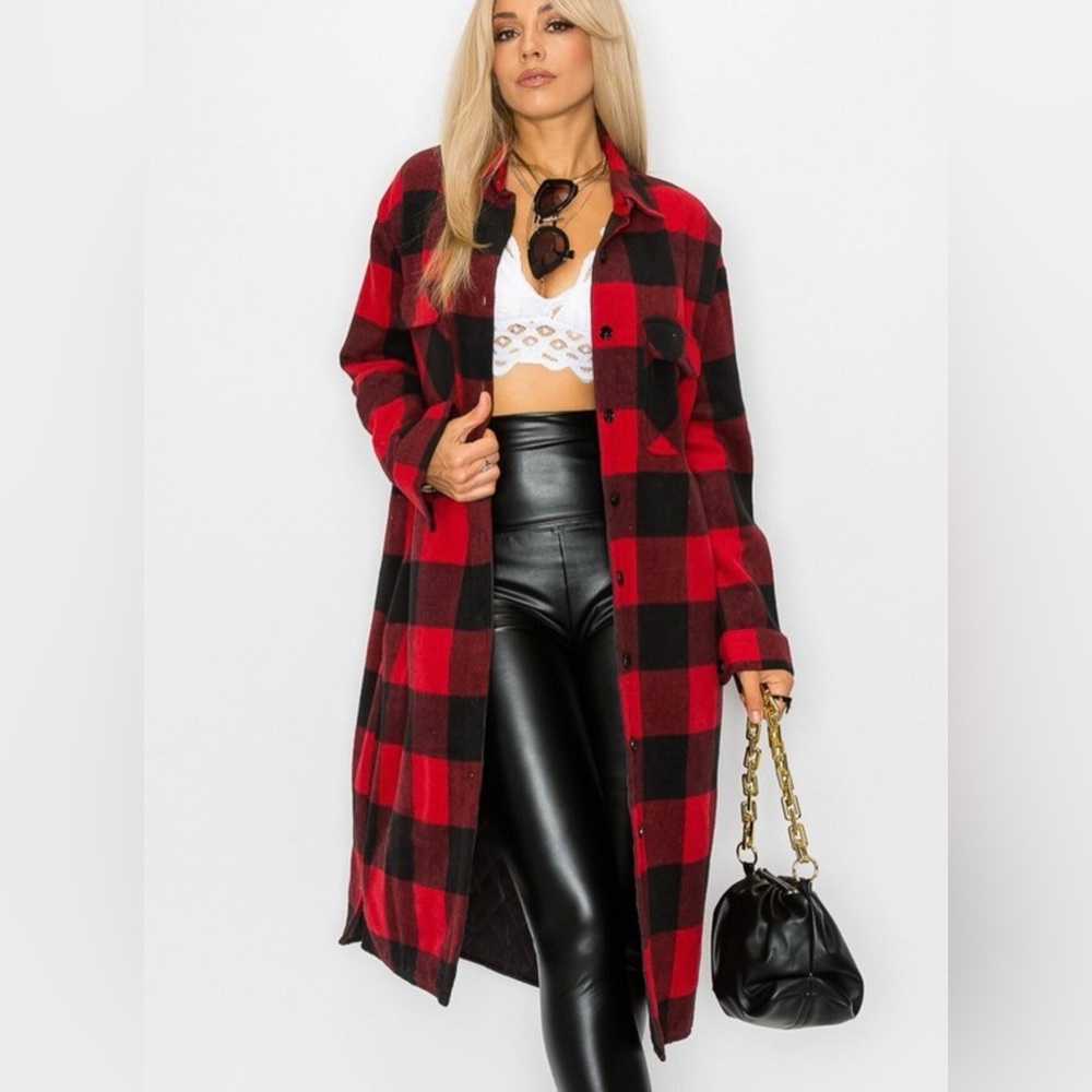 PLAID JACKET